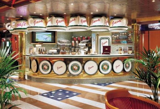 El divertido Java Cafe, con sus tazas gigantes